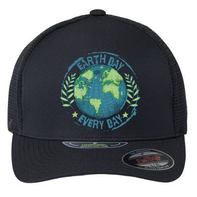 Make Every Day Earth Day Environmental Climate Awareness Flexfit Unipanel Trucker Cap