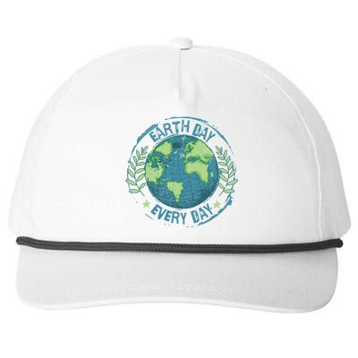 Make Every Day Earth Day Environmental Climate Awareness Snapback Five-Panel Rope Hat