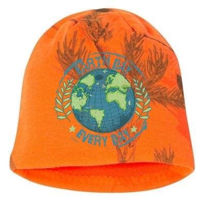 Make Every Day Earth Day Environmental Climate Awareness Kati - Camo Knit Beanie