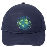 Make Every Day Earth Day Environmental Climate Awareness 7-Panel Snapback Hat