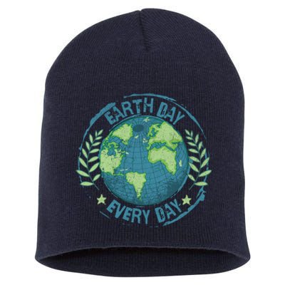 Make Every Day Earth Day Environmental Climate Awareness Short Acrylic Beanie