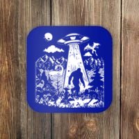 Moth Elf Dog Bigfoot Alien Loch Ness Cryptid Creature Gift Coaster