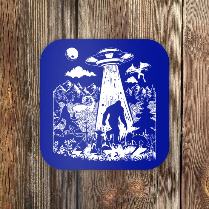 Moth Elf Dog Bigfoot Alien Loch Ness Cryptid Creature Gift Coaster