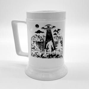 Moth Elf Dog Bigfoot Alien Loch Ness Cryptid Creature Gift Beer Stein