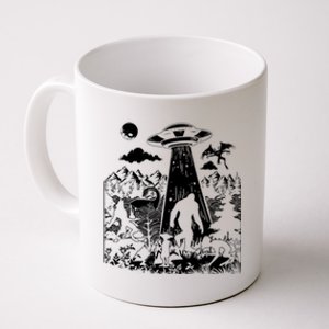 Moth Elf Dog Bigfoot Alien Loch Ness Cryptid Creature Gift Coffee Mug