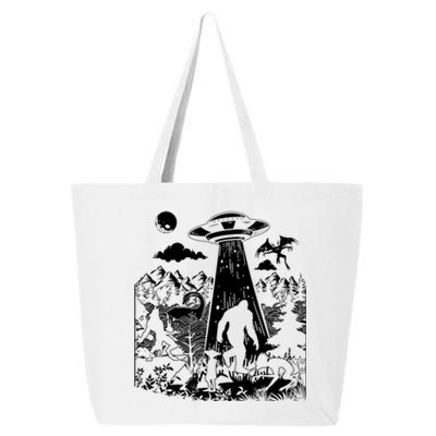 Moth Elf Dog Bigfoot Alien Loch Ness Cryptid Creature Gift 25L Jumbo Tote