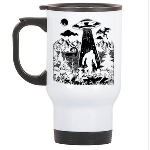 Moth Elf Dog Bigfoot Alien Loch Ness Cryptid Creature Gift Stainless Steel Travel Mug