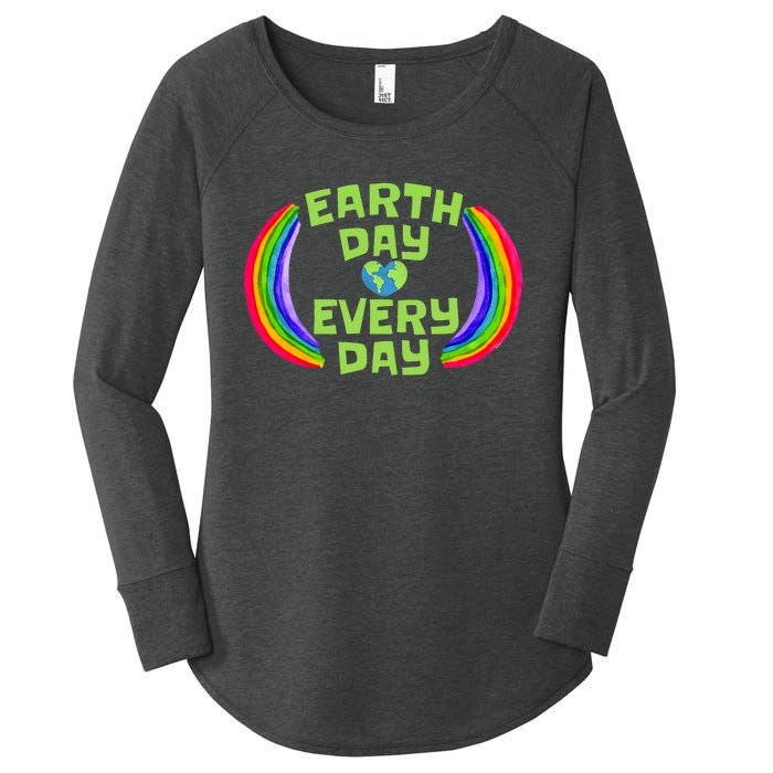 Make Every Day Earth Day Save The Planet Environmental Women's Perfect Tri Tunic Long Sleeve Shirt