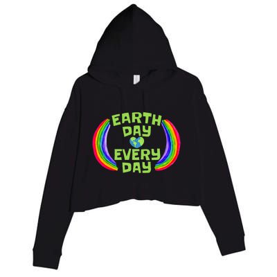 Make Every Day Earth Day Save The Planet Environmental Crop Fleece Hoodie