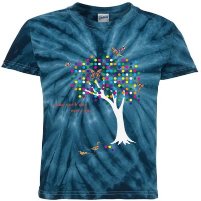 Make Earth Day Every Day Gum Drop Kids Tie-Dye T-Shirt