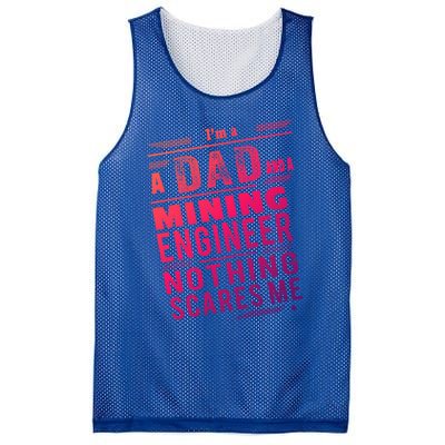 Mining Engineer Dad Gift Mesh Reversible Basketball Jersey Tank