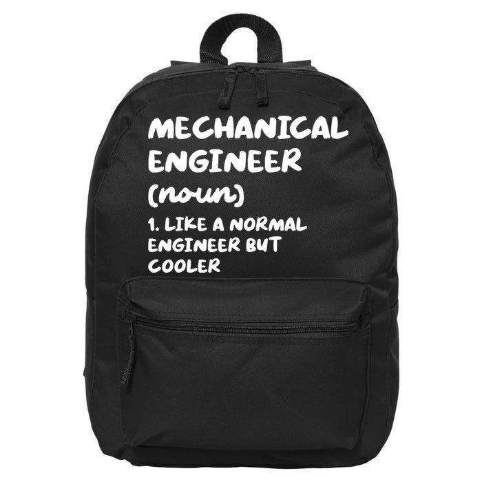 Mechanical Engineer Definition Funny Engineering 16 in Basic Backpack