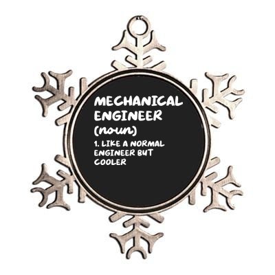 Mechanical Engineer Definition Funny Engineering Metallic Star Ornament