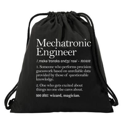 Mechatronic Engineer Definition Apparel, Engineering Premium Drawstring Bag