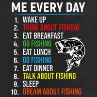 Me Every Day Funny Fishing For Men Fisherman Cool Comfort Performance Bucket Hat