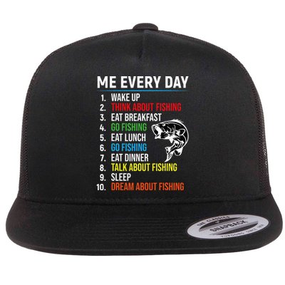 Me Every Day Funny Fishing For Men Fisherman Flatbill Hat