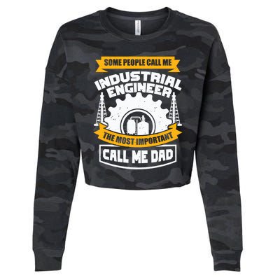 Manufacturing Engineer Design N Industrial Engineer Dad Cute Gift Cropped Pullover Crew