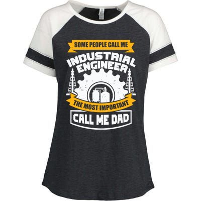 Manufacturing Engineer Design N Industrial Engineer Dad Cute Gift Enza Ladies Jersey Colorblock Tee