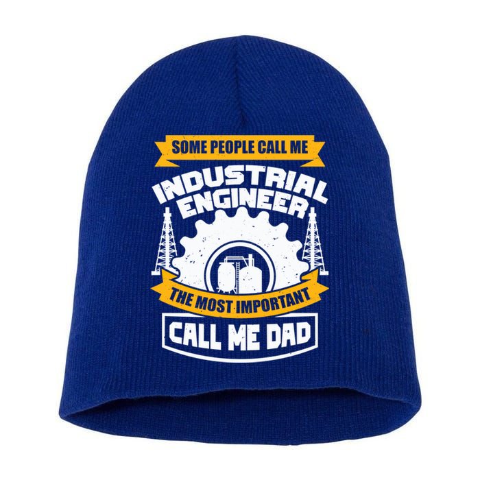 Manufacturing Engineer Design N Industrial Engineer Dad Cute Gift Short Acrylic Beanie