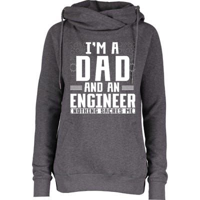 Mechanical Engineering Dad Fathers Day Civil Engineer Gift Womens Funnel Neck Pullover Hood