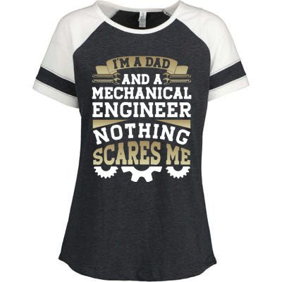 Mechanical Engineer Dad Engineering Quotes Accessories Cool Gift Enza Ladies Jersey Colorblock Tee