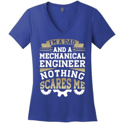 Mechanical Engineer Dad Engineering Quotes Accessories Cool Gift Women's V-Neck T-Shirt