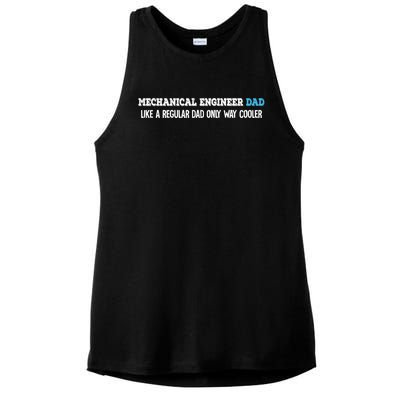 Mechanical Engineer Dad Gift Ladies PosiCharge Tri-Blend Wicking Tank