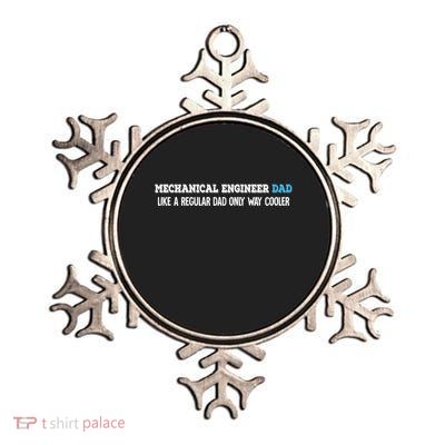 Mechanical Engineer Dad Gift Metallic Star Ornament
