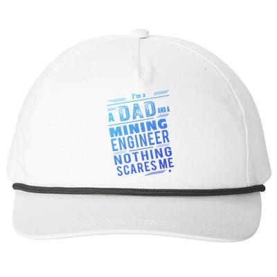 Mining Engineer Dad Gift Snapback Five-Panel Rope Hat