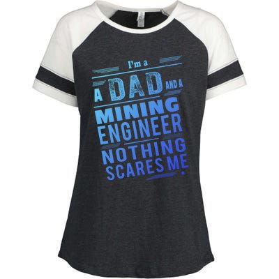 Mining Engineer Dad Gift Enza Ladies Jersey Colorblock Tee