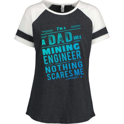 Mining Engineer Dad Gift Enza Ladies Jersey Colorblock Tee