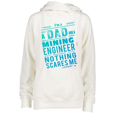 Mining Engineer Dad Gift Womens Funnel Neck Pullover Hood