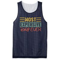 Most Expensive Day Ever Vacation Travel Funny Saying Mesh Reversible Basketball Jersey Tank