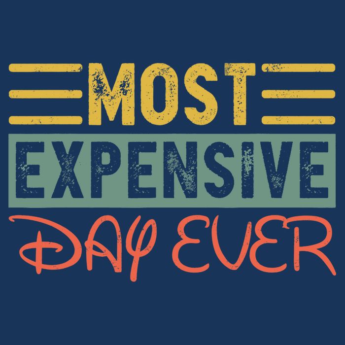 Most Expensive Day Ever Vacation Travel Funny Saying Womens Tank Top