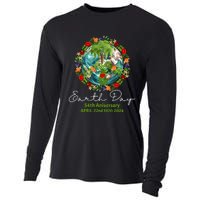 Mother Earth Day 54th Anniversary 1970 2024 Save Planet Cooling Performance Long Sleeve Crew