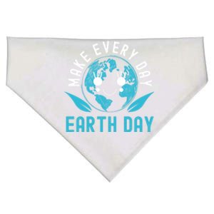 Make Every Day Earth Day Mother Earth Pro Environt Cute Gift USA-Made Doggie Bandana