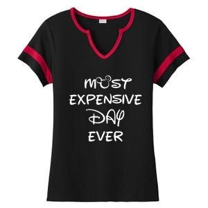 Most Expensive Day Ever Ladies Halftime Notch Neck Tee