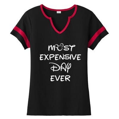 Most Expensive Day Ever Ladies Halftime Notch Neck Tee