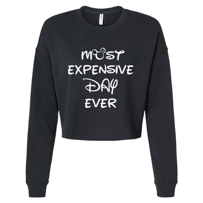 Most Expensive Day Ever Cropped Pullover Crew
