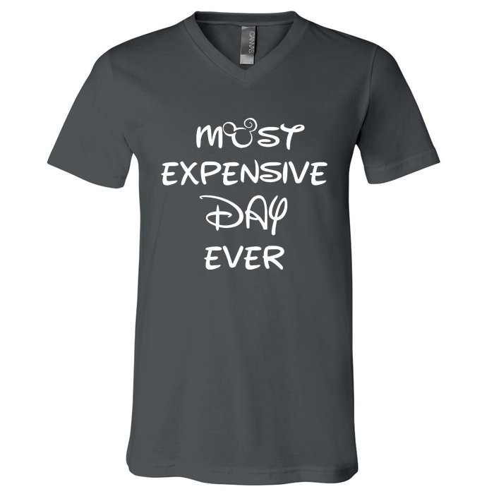 Most Expensive Day Ever V-Neck T-Shirt