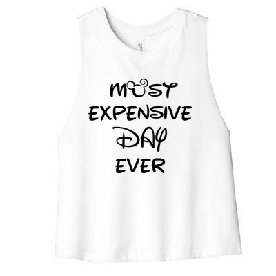 Most Expensive Day Ever Women's Racerback Cropped Tank