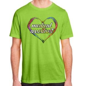 Medical Assistant Colorful Heart Adult ChromaSoft Performance T-Shirt