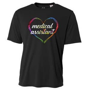 Medical Assistant Colorful Heart Cooling Performance Crew T-Shirt