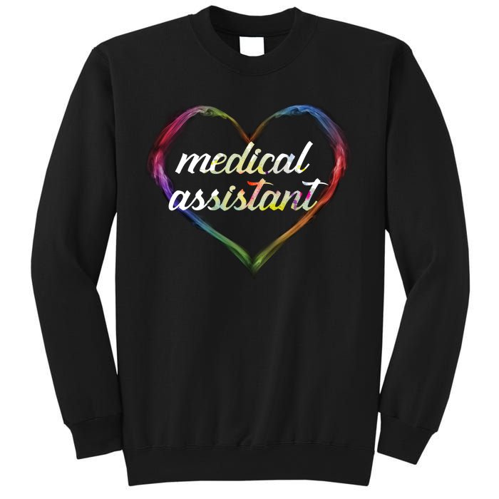 Medical Assistant Colorful Heart Sweatshirt