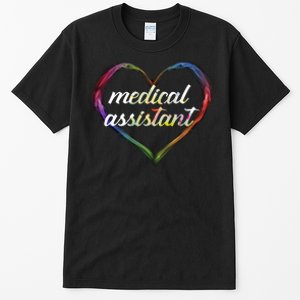 Medical Assistant Colorful Heart Tall T-Shirt