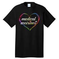 Medical Assistant Colorful Heart Tall T-Shirt