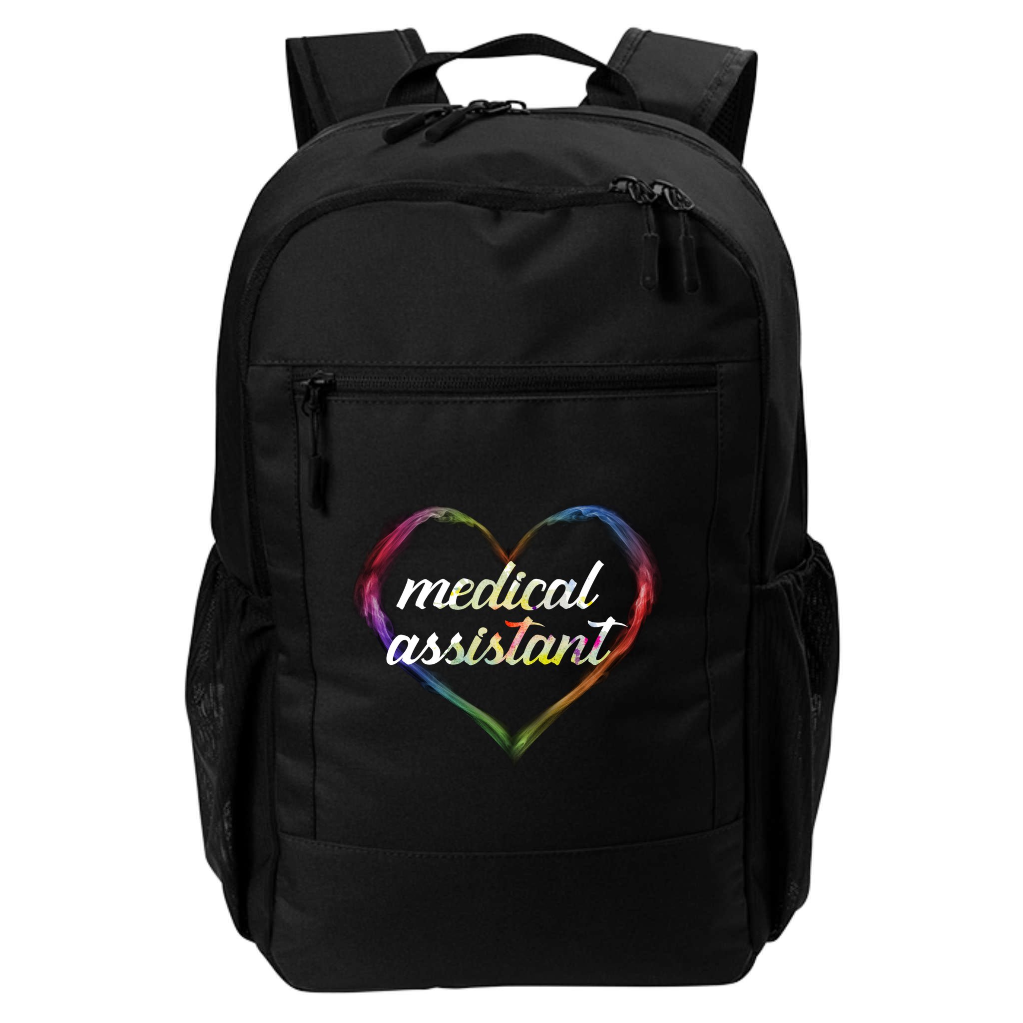 Medical Assistant Colorful Heart Backpack