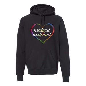 Medical Assistant Colorful Heart Premium Hoodie