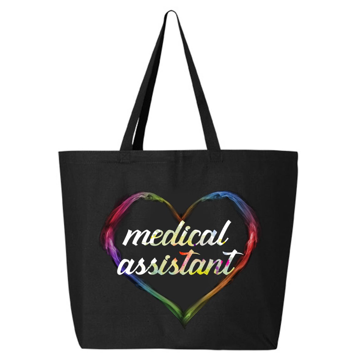 Medical Assistant Colorful Heart 25L Jumbo Tote