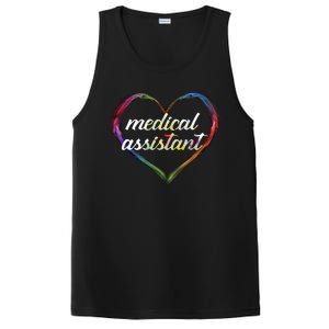 Medical Assistant Colorful Heart PosiCharge Competitor Tank